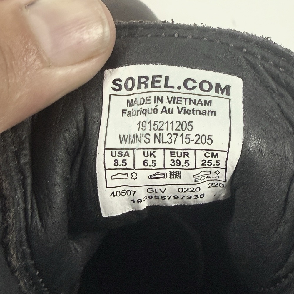 Sorel Womens 8.5 Waterproof Leather Lace Up Ankle Boots Brown NL3715 NWT - Picture 15 of 15